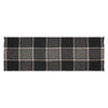 Eston Black Tan Plaid Runner 12x36