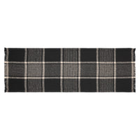 Eston Black Tan Plaid Runner 12x36