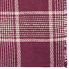 Eston Burgundy Tan Plaid Runner 12x36