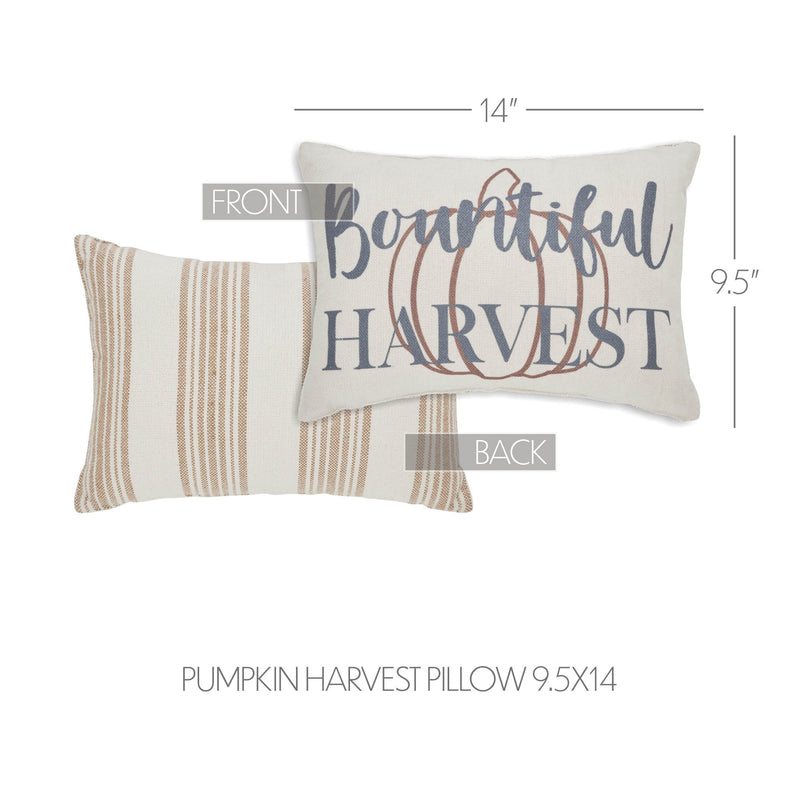 Bountifall Pumpkin Harvest Pillow 9.5x14