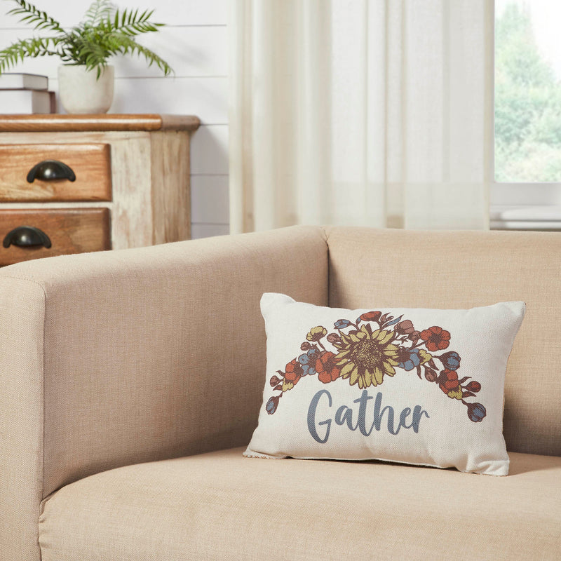 Bountifall Floral Gather Pillow 9.5x14