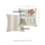 Bountifall Leaves Fly Pillow 12x12
