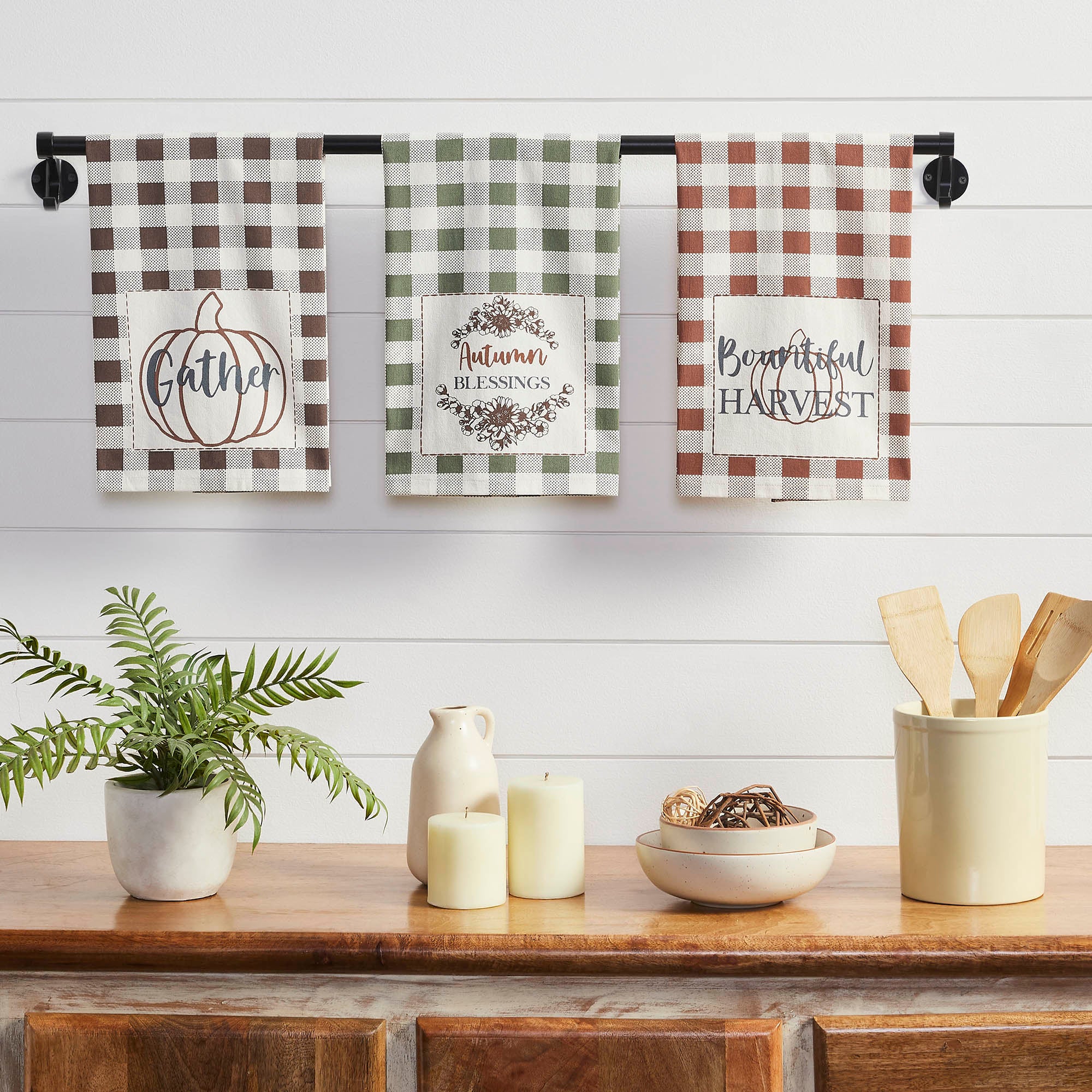 Farmhouse Kitchen Towels, Rustic Home Decor