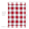 Annie Red Check Woven Throw 50x60