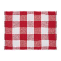 Annie Red Check Placemat Set of 2 13x19