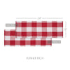 Annie Red Check Runner 8x24