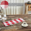 Annie Red Check Runner 8x24