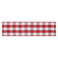 Annie Red Check Runner 12x48