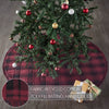 Cumberland Red Black Plaid Tree Skirt 48