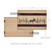 Cumberland Moose Placemat Set of 2 13x19