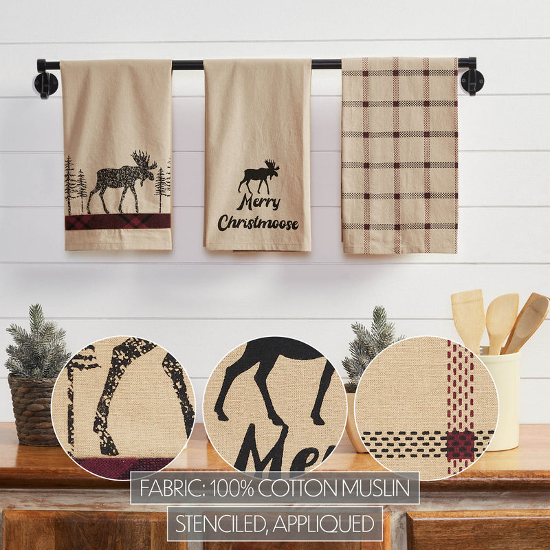 Cumberland Moose Tea Towel Set of 3 19x28