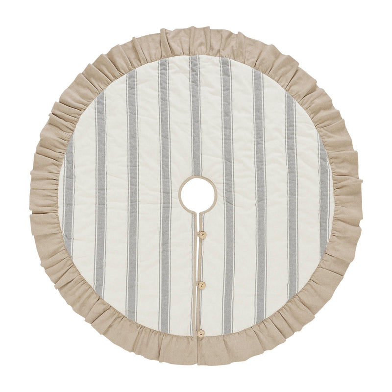 Grace Grain Sack Stripe Tree Skirt 48