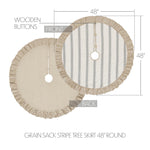 Grace Grain Sack Stripe Tree Skirt 48