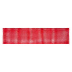 Gallen Red White Runner Fringed 12x48