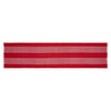 Arendal Red Stripe Runner Fringed 12x48