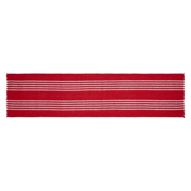 Arendal Red Stripe Runner Fringed 12x48