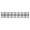 Harper Plaid Green White Runner Fringed 12x60