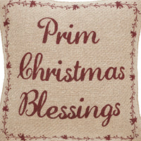 Gable Prim Christmas Blessings Pillow 12x12