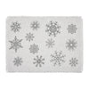 Yuletide Burlap Antique White Snowflake Placemat Set of 2 13x19