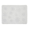 Yuletide Burlap Antique White Snowflake Placemat Set of 2 13x19