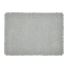 Yuletide Burlap Dove Grey Snowflake Placemat Set of 2 13x19