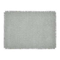 Yuletide Burlap Dove Grey Snowflake Placemat Set of 2 13x19