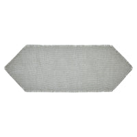 Yuletide Burlap Dove Grey Snowflake Runner 12x36