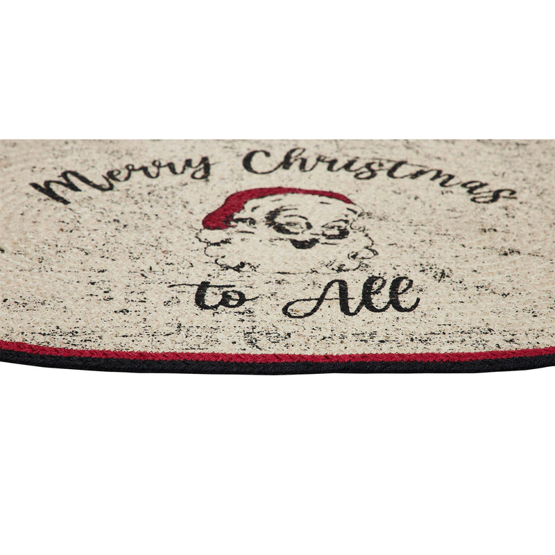 Jolly Ole Santa Jute Rug Oval 20x30