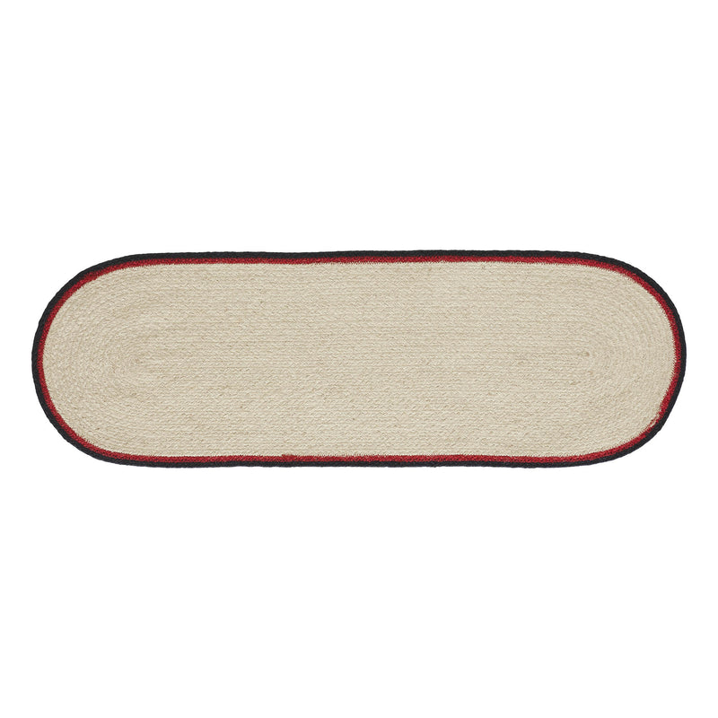 Jolly Ole Santa Jute Oval Runner 12x36