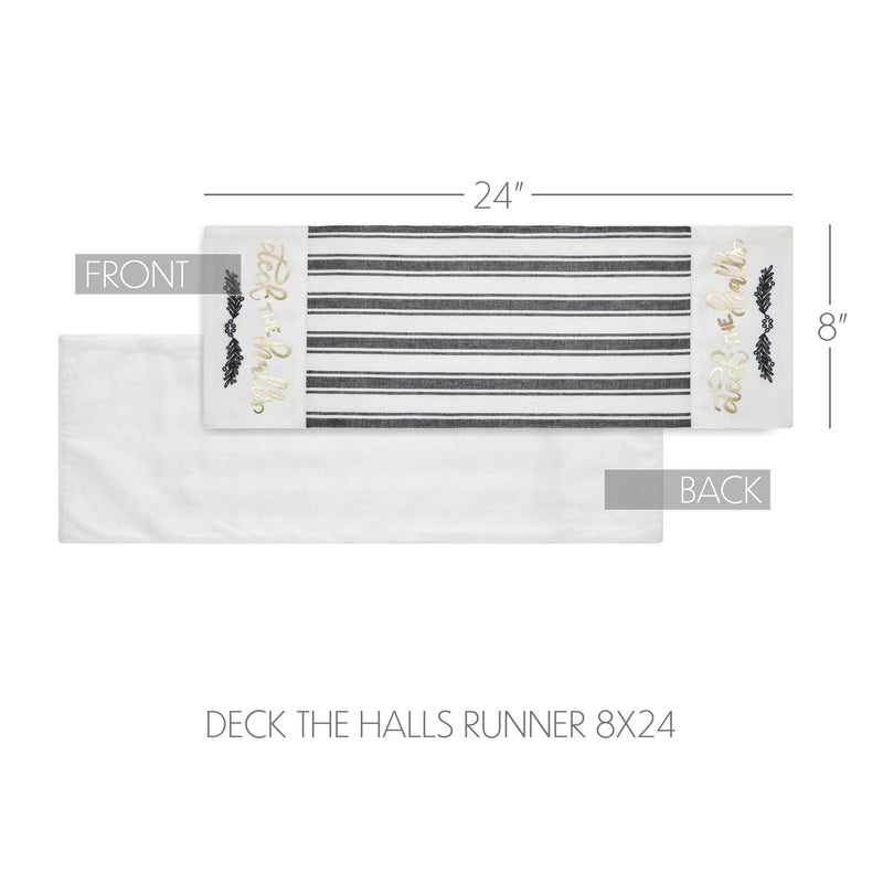 Wintergleam Deck the Halls Runner 8x24