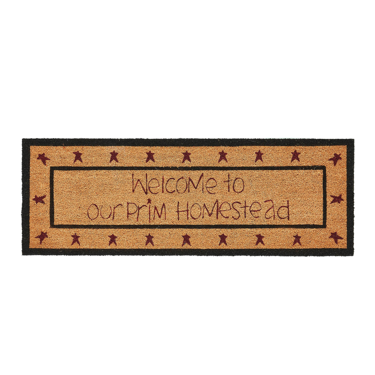 Connell Coir Welcome Rug Rect Stars 17x48