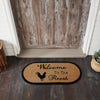 Down Home Welcome to the Roost Coir Rug Oval 17x36