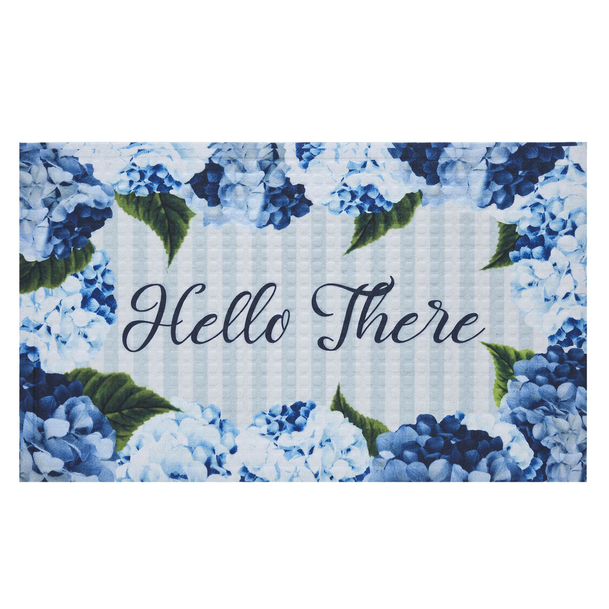 Finders Keepers Hydrangea Hello There Nylon Rug Rect 17.5x29.5