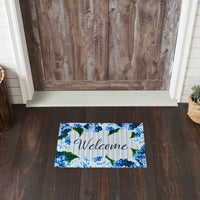 Finders Keepers Hydrangea Welcome Nylon Rug Rect 16x24