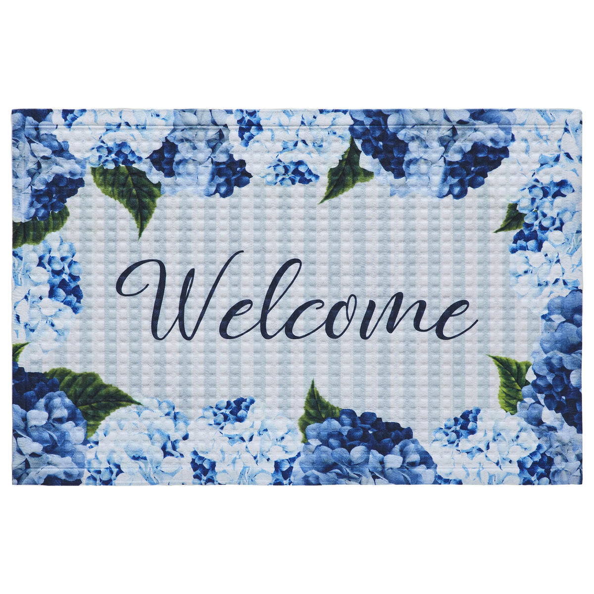 Finders Keepers Hydrangea Welcome Nylon Rug Rect 16x24