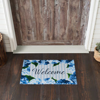 Finders Keepers Hydrangea Welcome Nylon Rug Rect 17.5x29.5