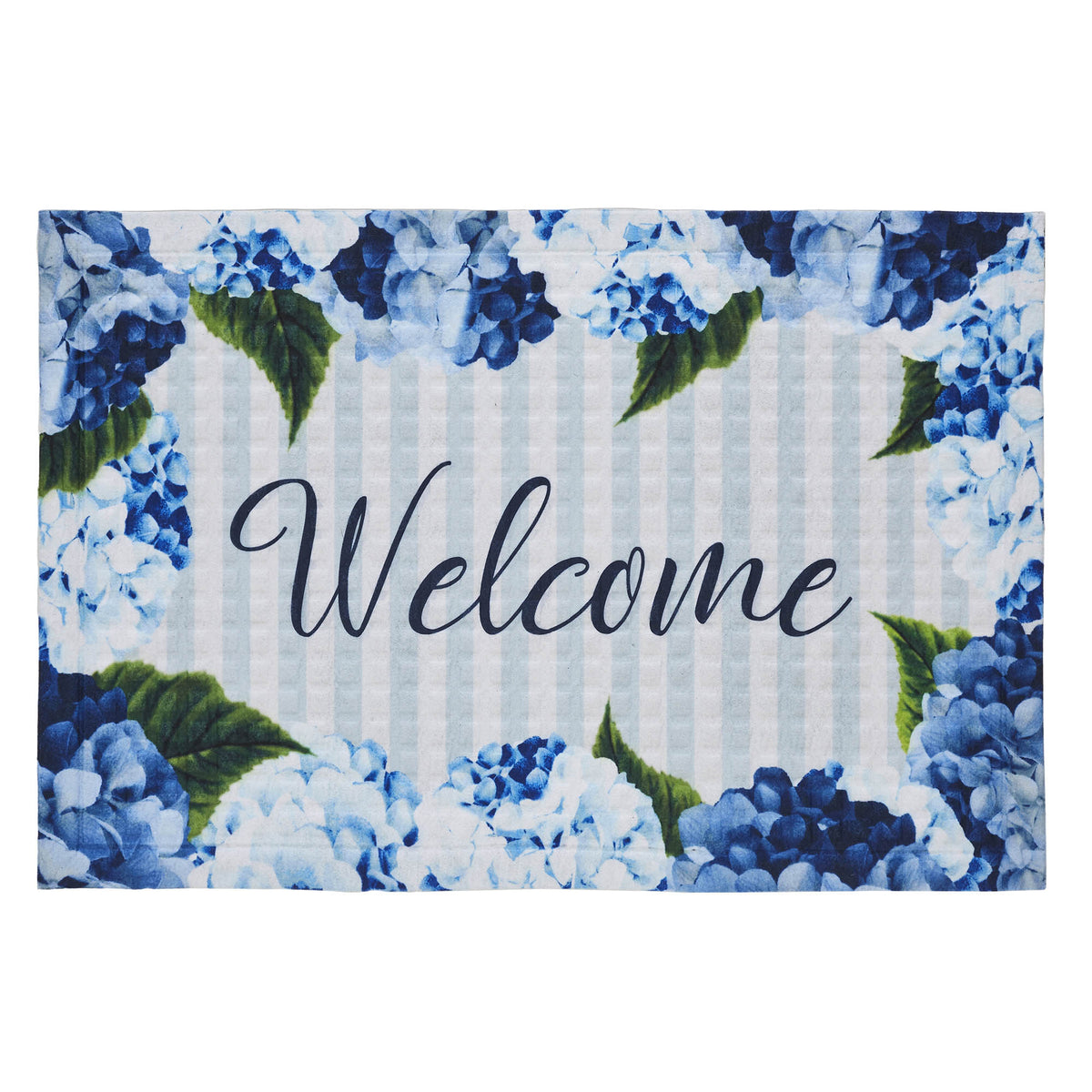 Finders Keepers Hydrangea Welcome Nylon Rug Rect 24x36