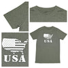 USA T-Shirt, Military Melange