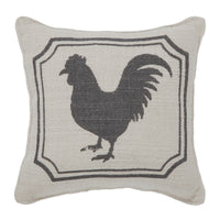 Finders Keepers Rooster Silhouette Pillow 6x6