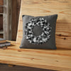 Finders Keepers Fabric Wreath Pillow 14x14