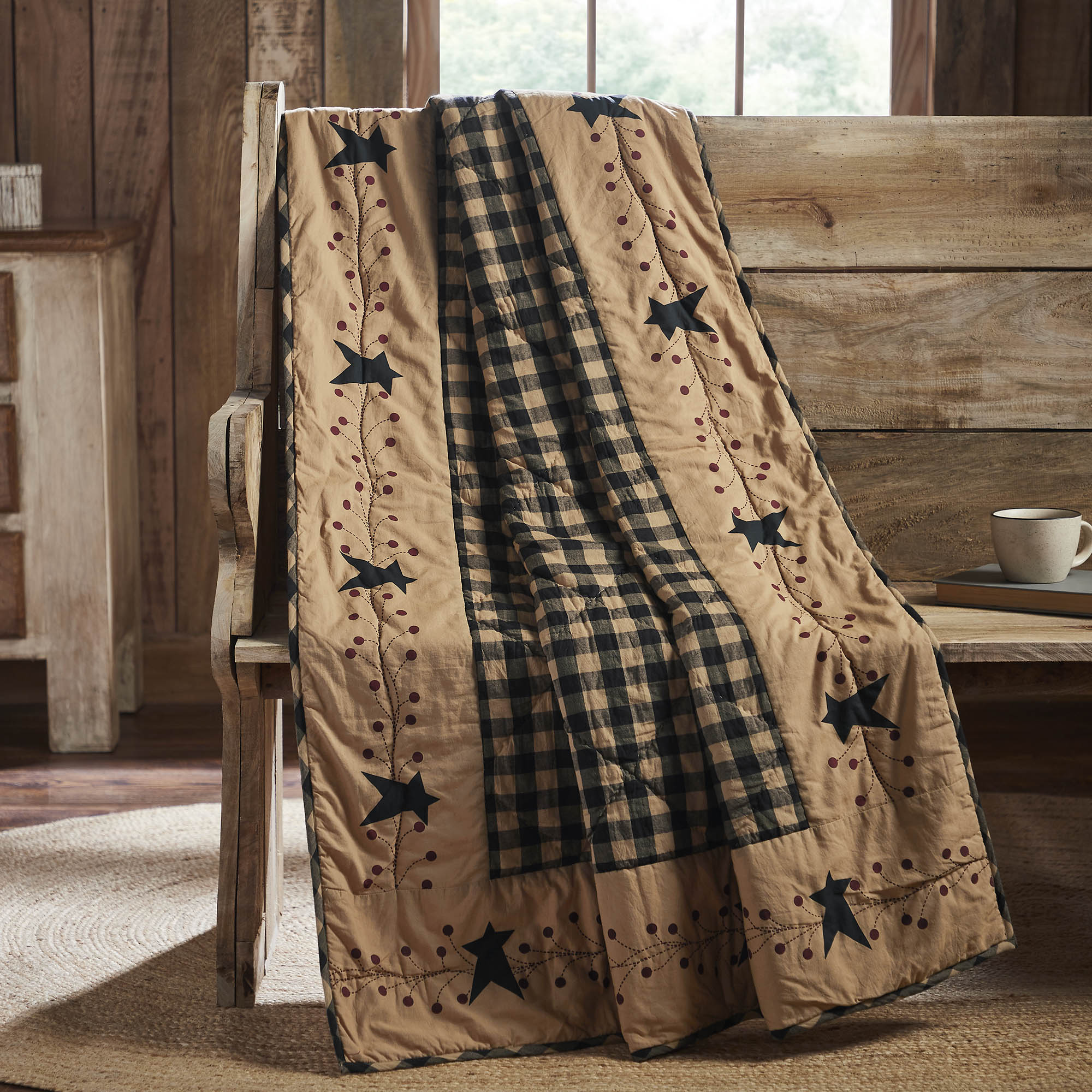 Primitive throw blanket sale