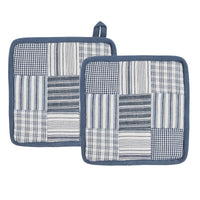 Sawyer Mill Blue Pot Holder Set of 2 8x8