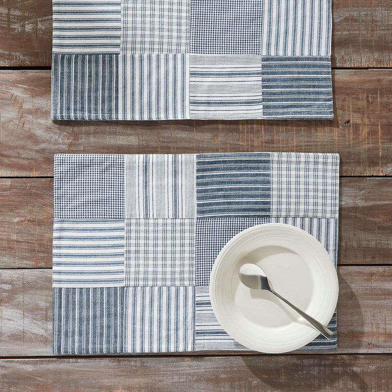 Sawyer Mill Blue Quilted Placemat Set of 2 13x19
