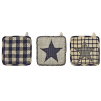 My Country Patchwork Pot Holder Set of 3 8x8