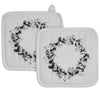 Finders Keepers Eucalyptus Pot Holder Set of 2 8x8