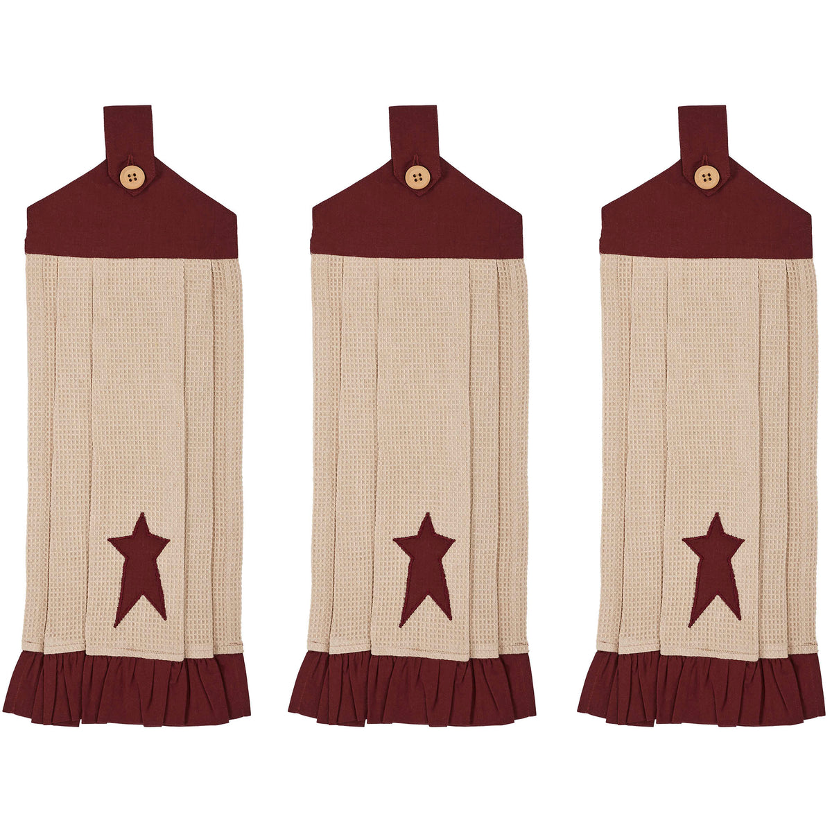 Connel Loop Connell Button Loop Tea Towel Set of 3 – Beth's Country Primitive Home ...