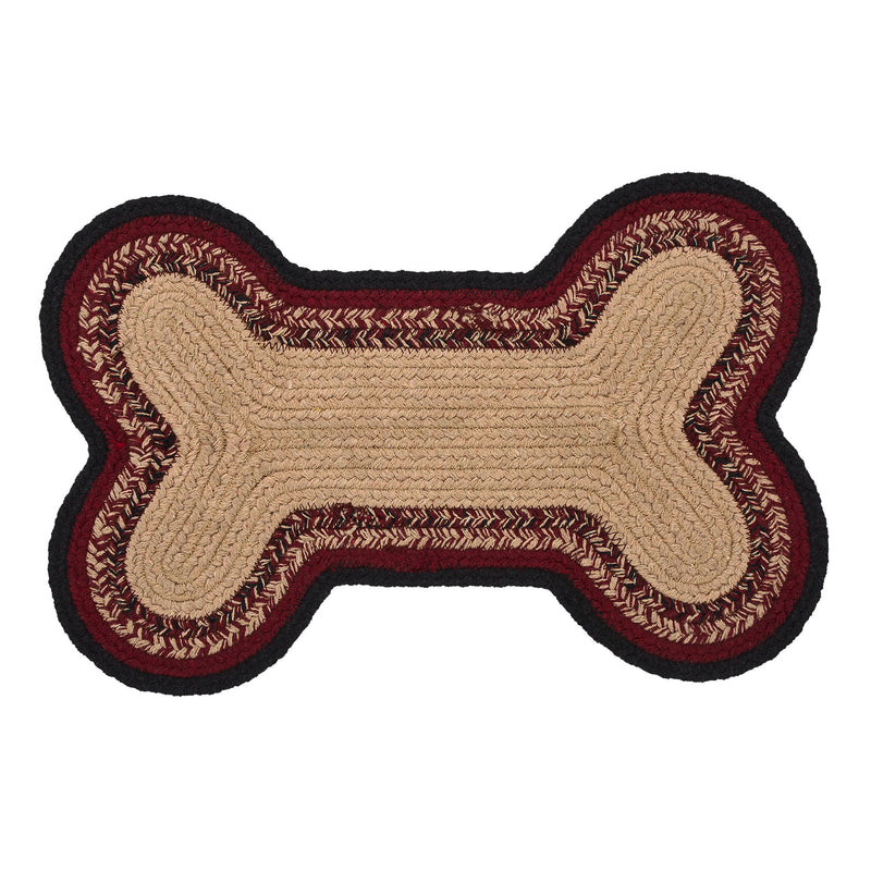 Connell Small Bone Rug Stencil Paws 11.5x17.5