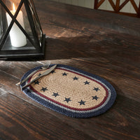 My Country Oval Placemat Stencil Stars 10x15