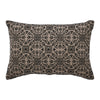 Custom House Black Tan Jacquard Pillow 9.5x14