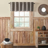 Custom House Black Tan Jacquard Valance 18x60